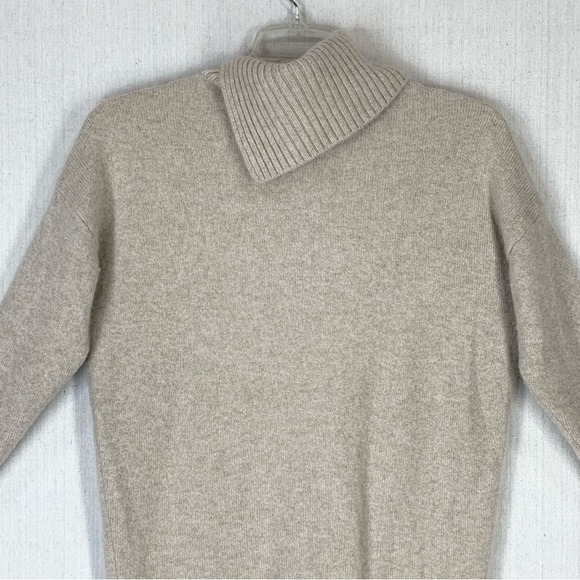 Nordstrom Signature - 100% Cashmere Split Turtleneck Sweater - Size Small - Picture 8 of 13